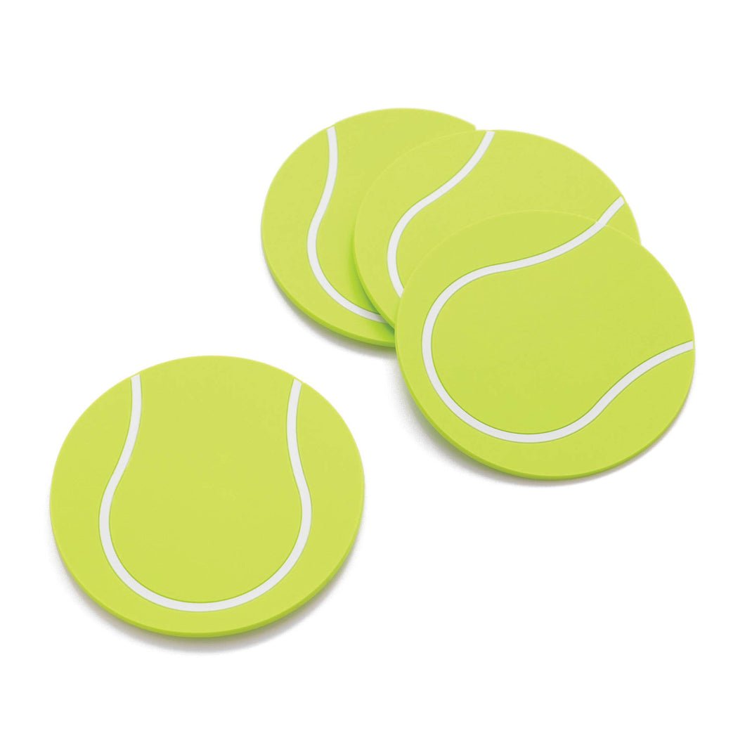 Supreme Housewares - Tennis Ball Silicone Coaster - Set of 4