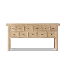 Load image into Gallery viewer, Bellamy Heritage - 11 Drawer Table With Open Base - Brown
