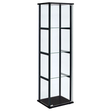 Load image into Gallery viewer, Serena - 4 Shelf Curio Cabinet - Black
