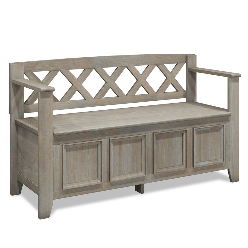 Amherst - Entryway Storage Bench - Light Brown