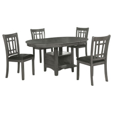 Load image into Gallery viewer, Ingall - 5 Piece Set With Storage Table And Upholstered Chairs - Medium Gray
