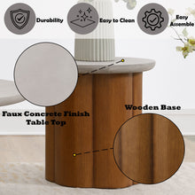 Load image into Gallery viewer, Evenlyn - Faux Concrete Top Table
