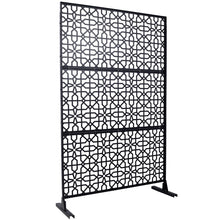 Load image into Gallery viewer, Outdoor &amp; Indoor Metal Freestanding Decorative Privacy Screen
