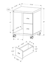 Load image into Gallery viewer, Office, File Cabinet, Printer Cart, Rolling File Cabinet, Mobile, Storage, Contemporary &amp; Modern
