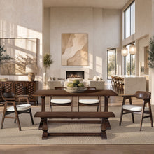 Load image into Gallery viewer, Whitmore - Trestle Dining Table - Dark Brown
