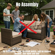 Load image into Gallery viewer, Stylish Sofa Seating Group With Cushions Perfect For Outdoor Gatherings
