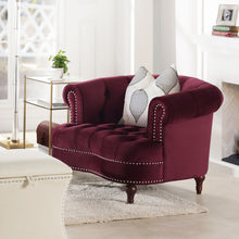 Load image into Gallery viewer, La Rosa - Victorian Tufted Upholstered Accent Chair
