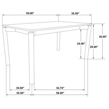 Load image into Gallery viewer, Svenstra - Rectangular Dining Table Set With Armless Side Chairs, Wood, Natural Walnut, 59 X 35.5 X 30 Inches
