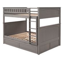 Load image into Gallery viewer, Bunk Bed With Twin Size Trundle, Guardrails
