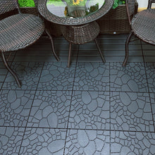 Load image into Gallery viewer, Stone Texture Patio Deck Tiles, Diy Module Interlocking Decking Floor Tiles
