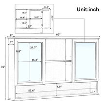 Load image into Gallery viewer, Wall Mounted Bathroom Medicine Cabinet With Double Mirrored Doors
