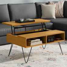 Load image into Gallery viewer, Hunter - Lift Top Coffee With Hidden Storage - Oak
