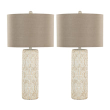 Load image into Gallery viewer, Charlotte - Contemporary Table Lamp (Set of 2) - Taos Brown / Beige
