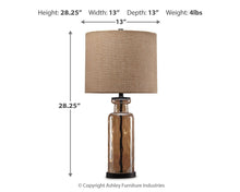 Load image into Gallery viewer, Laurentia - Glass Table Lamp  - Champagne
