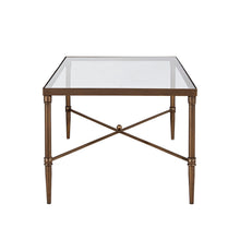 Load image into Gallery viewer, Metal Rectangle Coffee Table With Tempered Glass Top - Bronze
