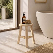 Load image into Gallery viewer, Linden - Round Stool - Light Brown
