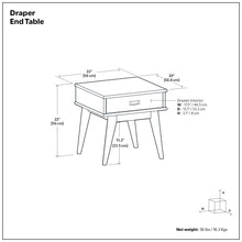 Load image into Gallery viewer, Draper - End Table - White
