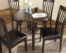 Load image into Gallery viewer, Hammis - Round DRM Drop Leaf Table - Dark Brown
