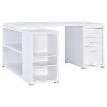 Load image into Gallery viewer, Tona - L-Shape Computer Desk With 3 Drawers And 5 Shelves
