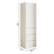 Load image into Gallery viewer, Elise - Slim Modular Closet Cabinet With Drawers - White
