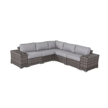 Load image into Gallery viewer, Rattan Sectional Sofa Set With Cushions

