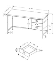 Load image into Gallery viewer, Computer Desk For Home Office, Laptop, 3 Storage Drawers, Contemporary &amp; Moder
