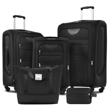 Load image into Gallery viewer, Softside Luggage Expandable Set With Duffel Bag Upright Spinner
