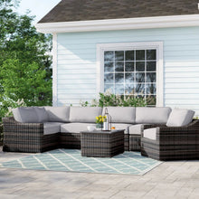 Load image into Gallery viewer, Stylish Sofa Seating Group With Cushions Perfect For Outdoor Gatherings
