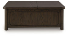 Load image into Gallery viewer, Breckington - Cocktail Table With Storage - Dark Brown
