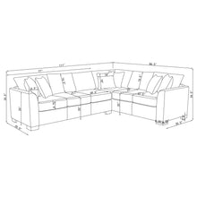 Load image into Gallery viewer, Radison - Upholstered Sectional Sofa With Hidden Sleeper - Greige

