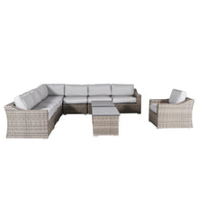 Load image into Gallery viewer, Stylish Sofa Seating Group With Cushions Perfect For Outdoor Gatherings
