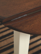 Load image into Gallery viewer, Woodanville - Round DRM Drop Leaf Table - Cream / Brown
