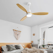 Load image into Gallery viewer, Indoor Ceiling Fan With Dimmable LED Light, 6 Speed Remote ControlLED DC Motor, Reversible Blades
