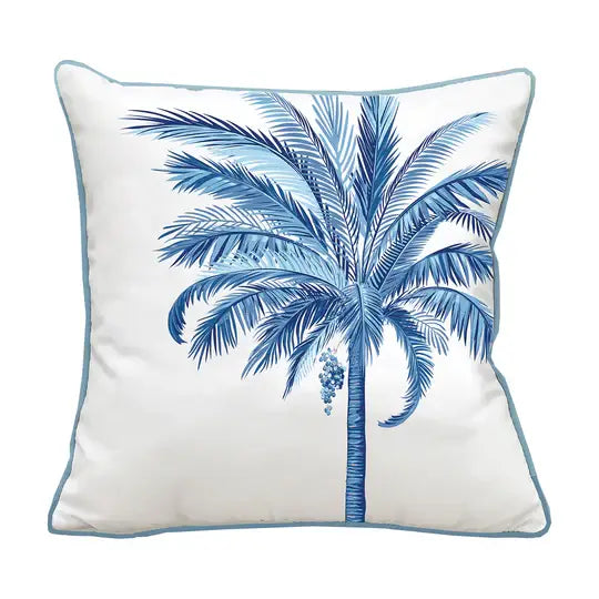 Rightside Design - Royal Date Palm Tree Right Indoor/Outdoor Throw Pillow