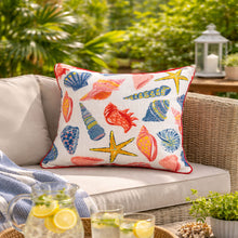 Load image into Gallery viewer, Square Coral Outdoor Pillows (Set of 2) - Multi
