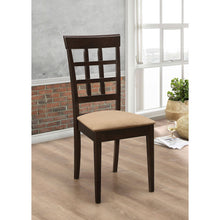 Load image into Gallery viewer, Lattice Back Dining Chair (Set of 2) - Brown
