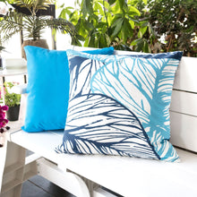 Load image into Gallery viewer, Leaf Vein Outdoor &amp; Indoor Pillow - Indigo

