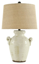 Load image into Gallery viewer, Emelda - Ceramic Table Lamp  - Cream
