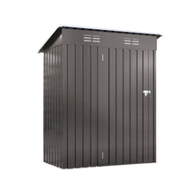 Load image into Gallery viewer, 5 X 3 Ft Durable Metal Shed Outdoor Storage Shed With Pitched Roof And Lockable Door - Gray
