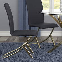 Load image into Gallery viewer, Dining Chairs (Set of 2) - Black / Gold

