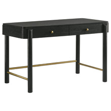Load image into Gallery viewer, Anser - 2 Drawer Vanity Desk Makeup Table Rounded Design - Black
