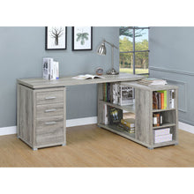 Load image into Gallery viewer, Tona - L-Shape Computer Desk With 3 Drawers And 5 Shelves
