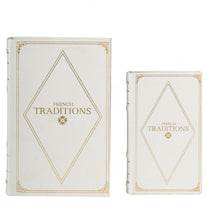 Load image into Gallery viewer, Book Boxes (Set of 2) - White / Gold
