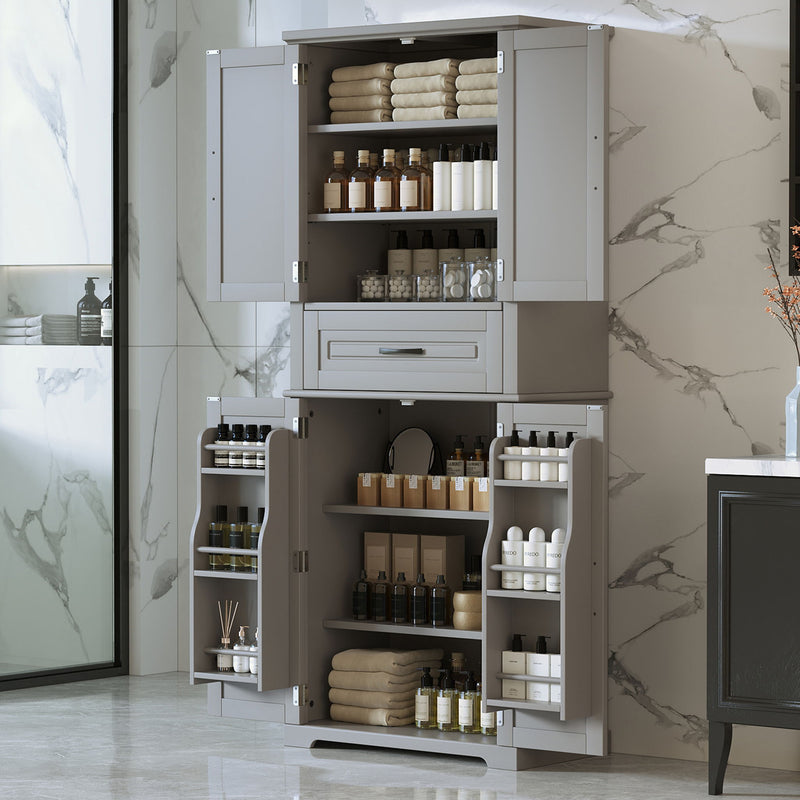 Bathroom Storage Cabinet With Multifunctional Storage Space, Drawer With Slide Rails, Adjustable Shelf