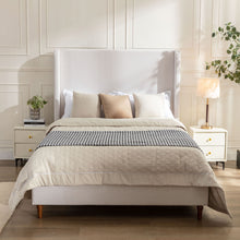 Load image into Gallery viewer, Harper - Tall Headboard Upholstered Bed / High Headboard / Elegant Simplicity / No Box Spring Needed

