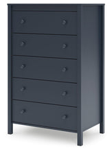 Load image into Gallery viewer, Simmenfort - Five Drawer Chest - Navy Blue
