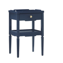 Load image into Gallery viewer, Foley - 1 Drawer Nightstand With Pull - Dark Blue
