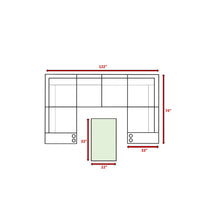 Load image into Gallery viewer, Outdoor Wicker Sectional With Weather Resistant Cushions And Table
