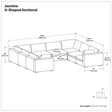 Load image into Gallery viewer, Jasmine - Handcrafted Sectional Sofa
