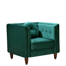 Load image into Gallery viewer, Chesterfield Accent Tufted Square Arm Side Chair
